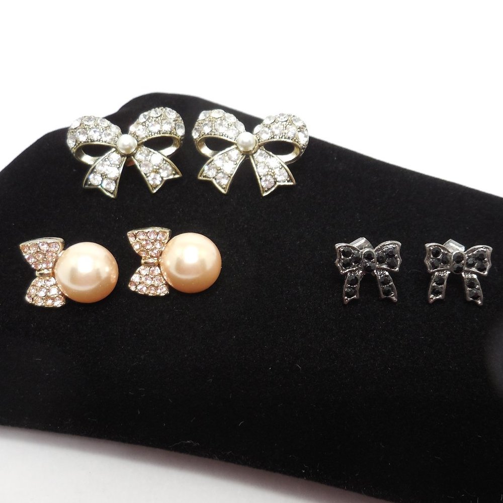 Bow Pierced Earring Bundle